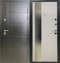 Металлическая входная дверь Бастион М-535 с зеркалом