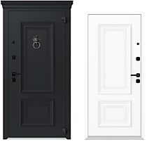 Дверь с терморазрывом на полотне и на коробе  с капителью-AG6145