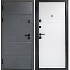 Дверь мет. ТАЙГА10 2МДФ Белое дерево