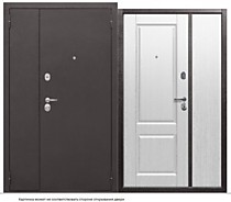 Дверь мет. ТАЙГА 7 см Белый Клен (1200/1300х2050L)