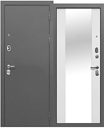 Дверь мет. ТАЙГА 9 см Зеркало